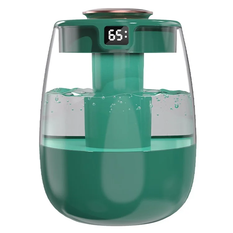 Dual Mist Desktop Air Humidifier with Humidity Display for Bedroom Office Living Room - Green