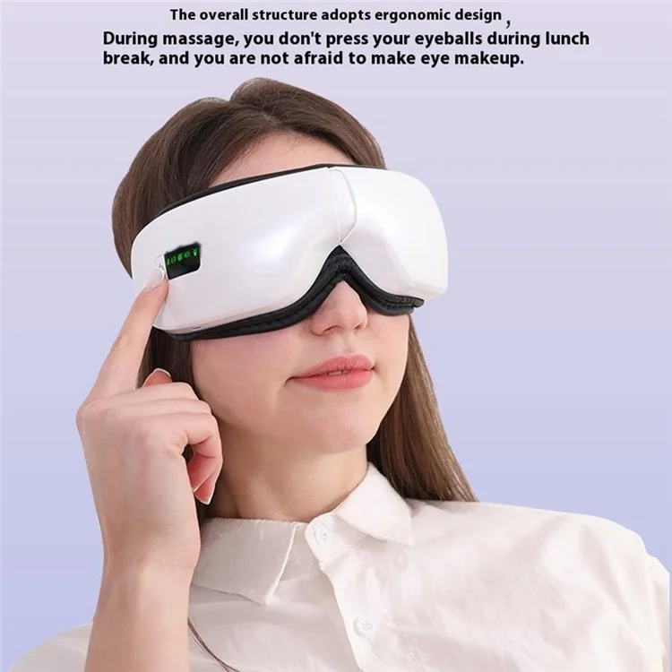 JY-203 Eye Mask Vibration Heating Eye Massager Hot Compress Eye Care Device with Bluetooth-compatible Music