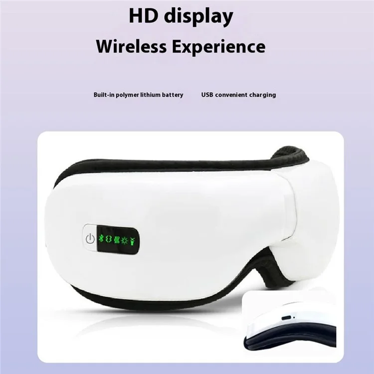 JY-203 Eye Mask Vibration Heating Eye Massager Hot Compress Eye Care Device with Bluetooth-compatible Music