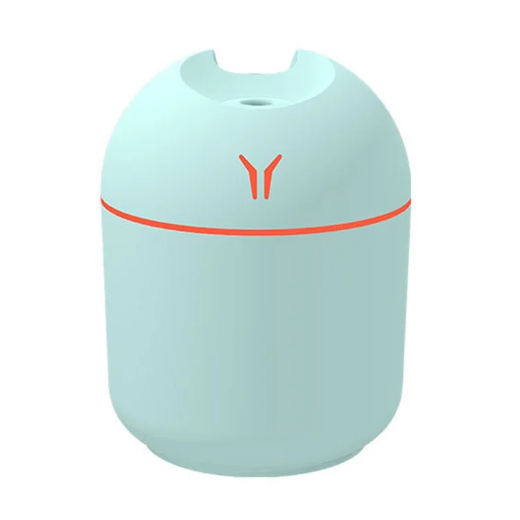 USB Mini Schreibtisch 7-Farben-Nachtlicht Luftbefeuchter 250 ML Kapazität Tragbar Ultraschall Kühler Nebel für Zuhause / Büro / Fahrzeug - Blau