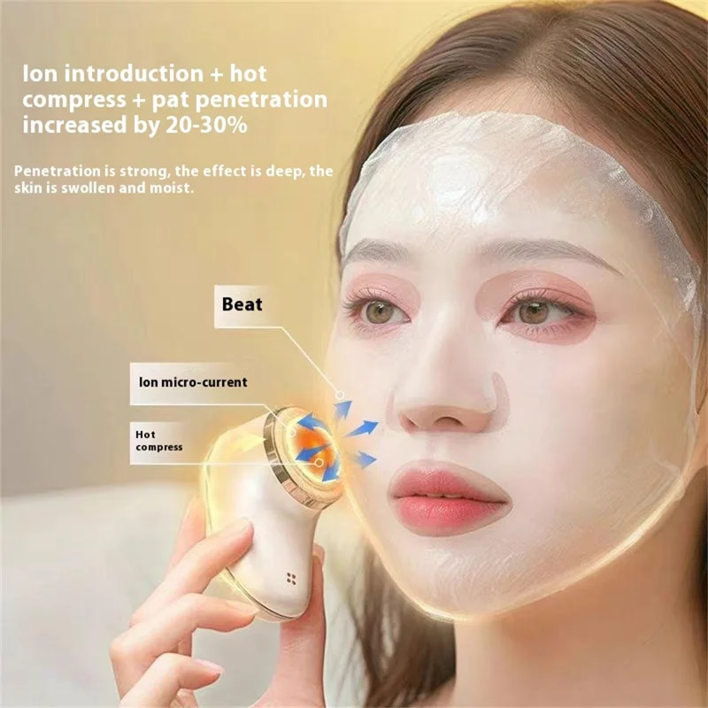 Dispositivo KICA mg06 de Masaje Facial con Calentamiento Rápido, Herramienta de Cuidado Facial para Levantar el Contorno de los Ojos