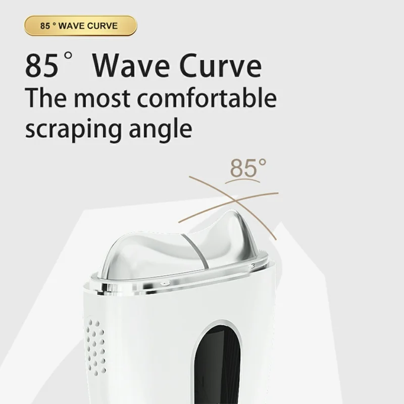 Appareil de Massage Électrique de Raclage Facial Chaud et Froid avec Thérapie Lumineuse LED pour Resserrement et Anti-Âge de la Peau