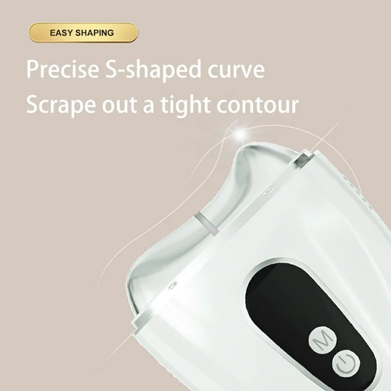 Appareil de Massage Électrique de Raclage Facial Chaud et Froid avec Thérapie Lumineuse LED pour Resserrement et Anti-Âge de la Peau