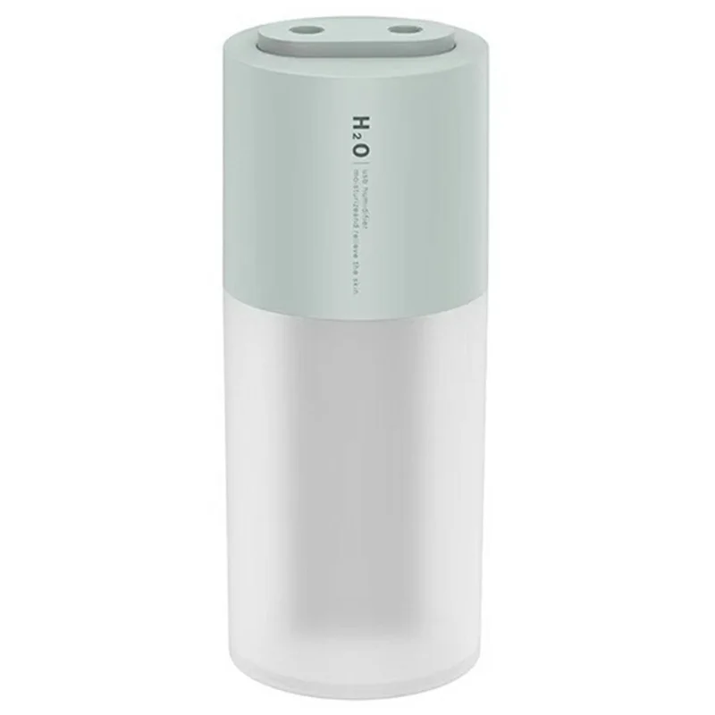 400ml Dual Mist Humidifier USB Portable Moisturizer with Night Light for Home / Car Atomizer - Green