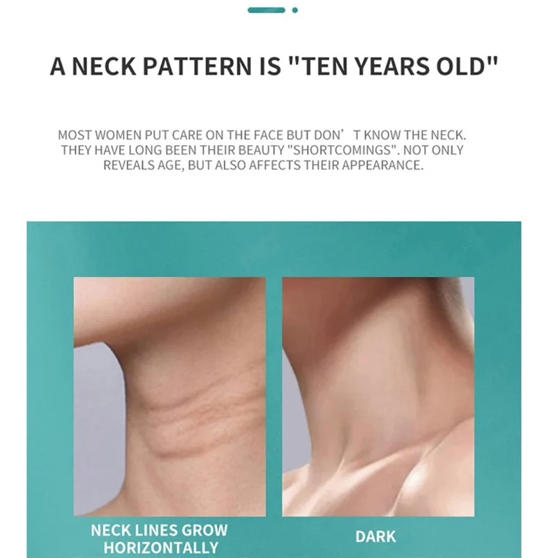 2032 EMS Mikrostrom Anti-Falten Halsmassagegerät Lichttherapie Hautstraffung Elektrisches Halsmessgerät