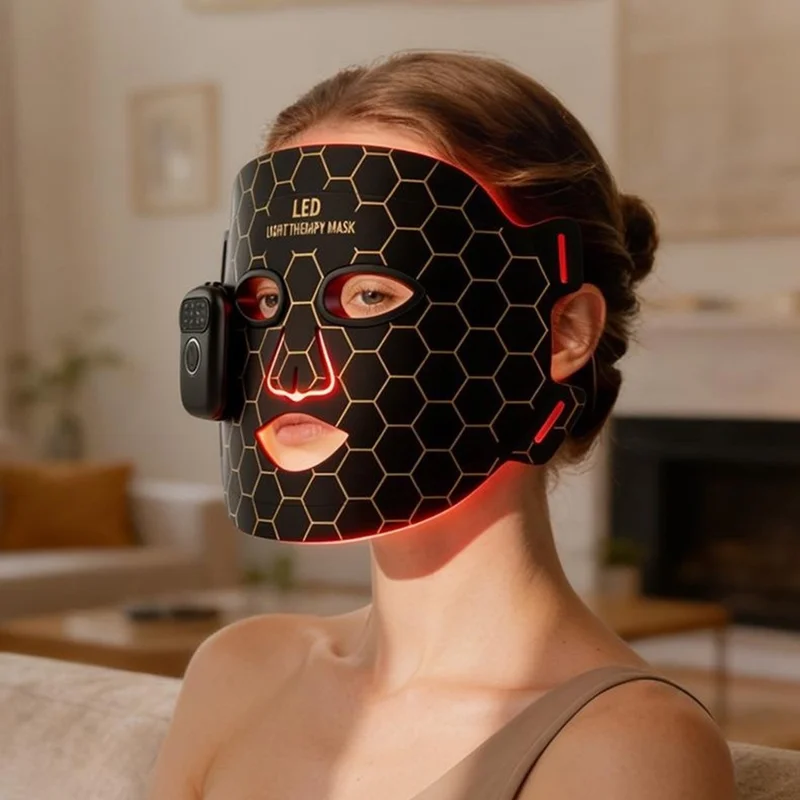 SP-1103F Magnetic Wireless Silicone LED Light Therapy Face Mask 7 Colors Photon Beauty Device