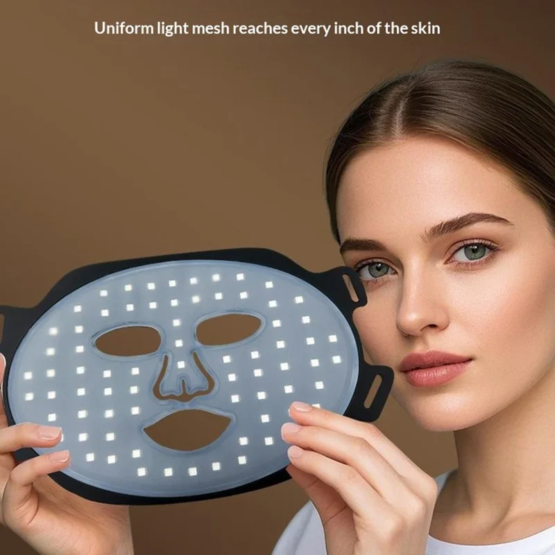 SP-1103F Magnetic Wireless Silicone LED Light Therapy Face Mask 7 Colors Photon Beauty Device