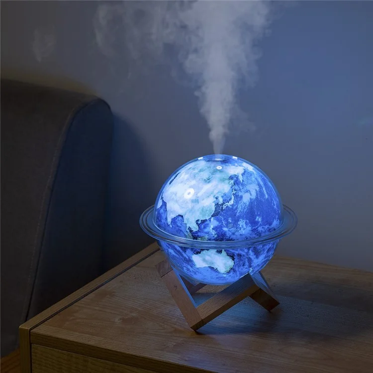 Humidificateur d'air de bureau à brumisateur SX-E335 330ml, diffuseur de brouillard pour chambre à coucher et salon - Terre