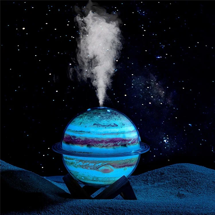 SX-E335 330ml Night Light Air Humidifier Desktop Fog Sprayer Diffuser Mist Maker for Bedroom Living Room - Jupiter