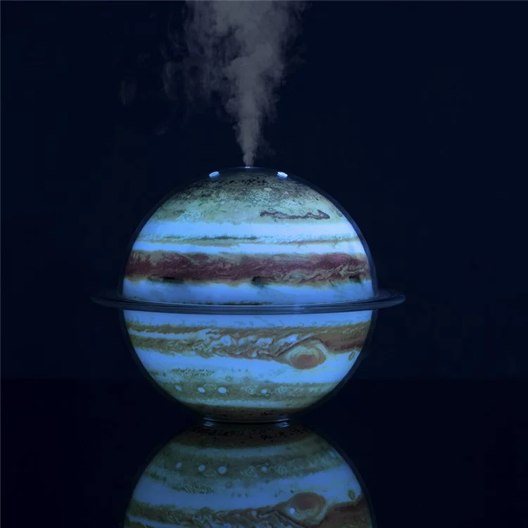 SX-E335 330ml Night Light Air Humidifier Desktop Fog Sprayer Diffuser Mist Maker for Bedroom Living Room - Jupiter