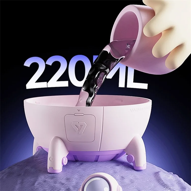 MJ046 Cápsula Espacial Astronauta Humidificador USB USB Mute Mute Mude Mista Difusador Con Night Light - Blanco