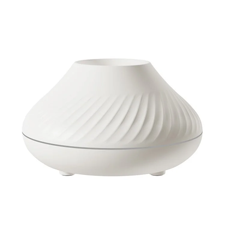 DQ705 Simulador de llama Luz de colores Humidificador de aire Apagado automático Difusor de aceites esenciales Aromaterapia - Beige
