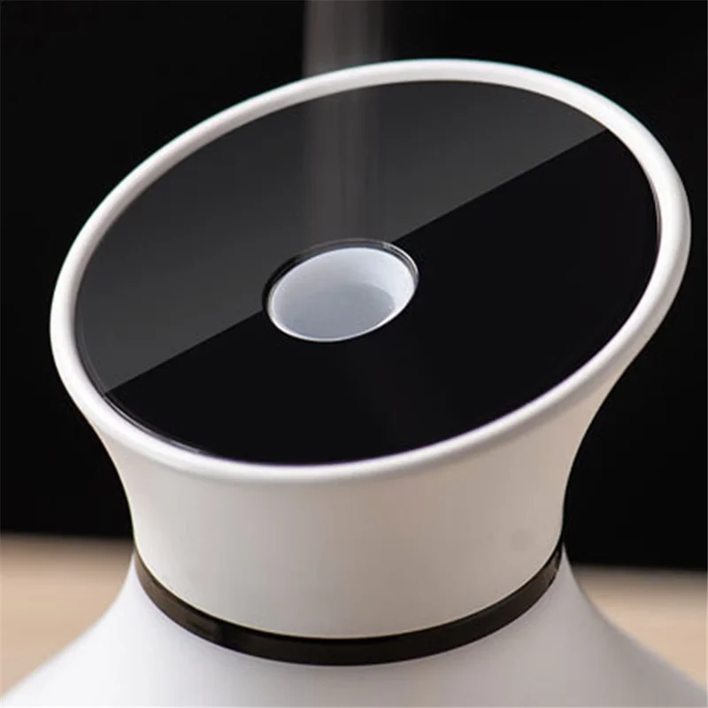 X5 Wood Grain Colorful Light Air Humidifier Essential Oil Aroma Diffuser Aromatherapy Sprayer Machine - Black