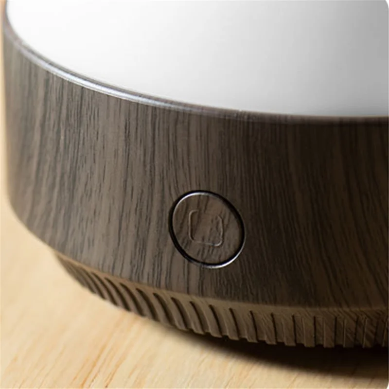 X5 Wood Grain Colorful Light Air Humidifier Essential Oil Aroma Diffuser Aromatherapy Sprayer Machine - Black