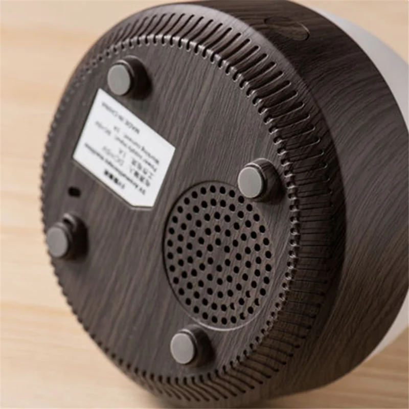 X5 Wood Grain Colorful Light Air Humidifier Essential Oil Aroma Diffuser Aromatherapy Sprayer Machine - Black