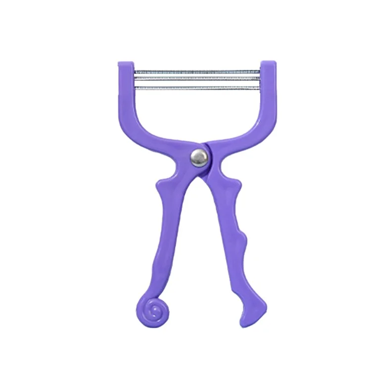 GOHO HC-030 Épilateur à ressort portatif pour le visage pour femmes Épilateur pour lèvres - Violet
