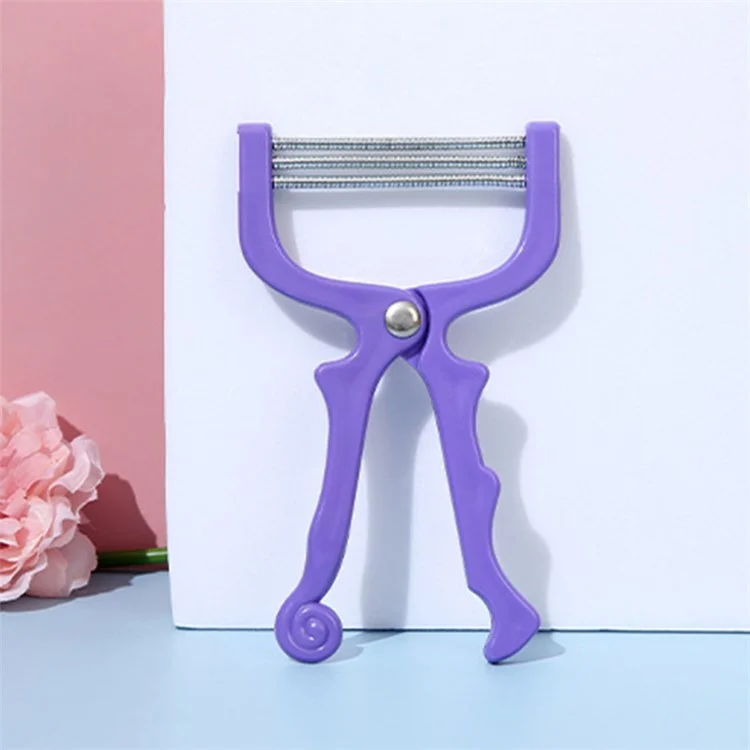 GOHO HC-030 Épilateur à ressort portatif pour le visage pour femmes Épilateur pour lèvres - Violet