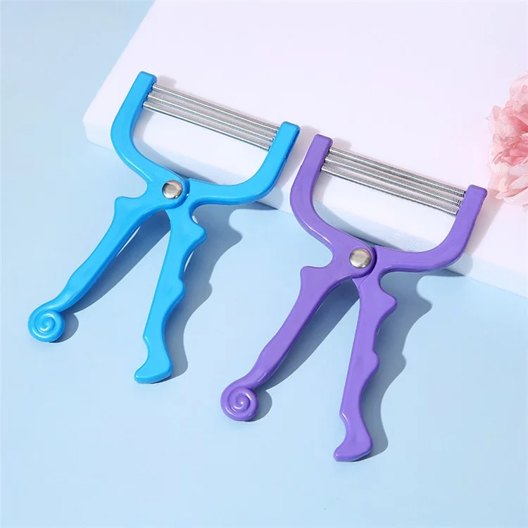 GOHO HC-030 Épilateur à ressort portatif pour le visage pour femmes Épilateur pour lèvres - Violet
