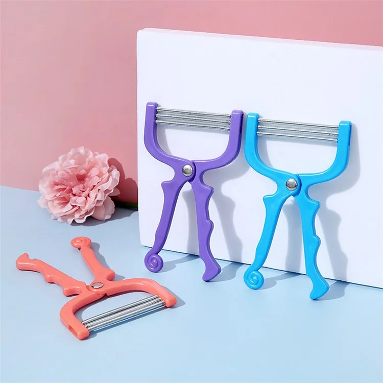 GOHO HC-030 Épilateur à ressort portatif pour le visage pour femmes Épilateur pour lèvres - Violet
