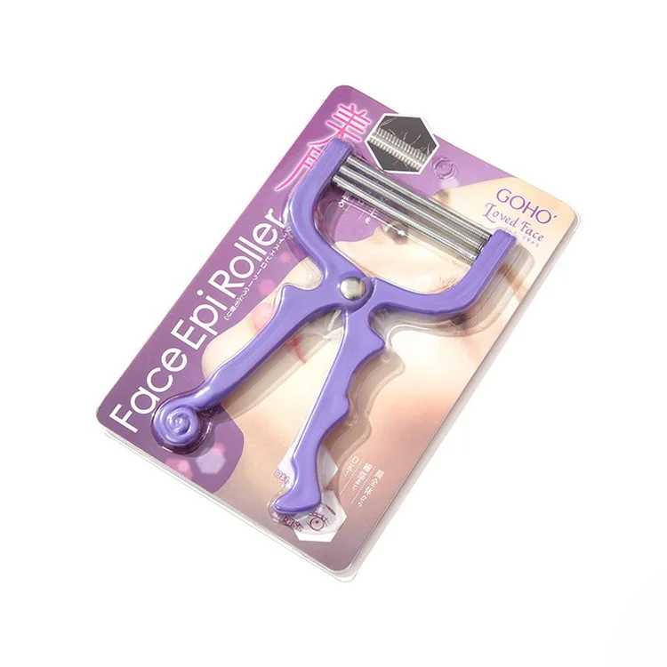 GOHO HC-030 Épilateur à ressort portatif pour le visage pour femmes Épilateur pour lèvres - Violet