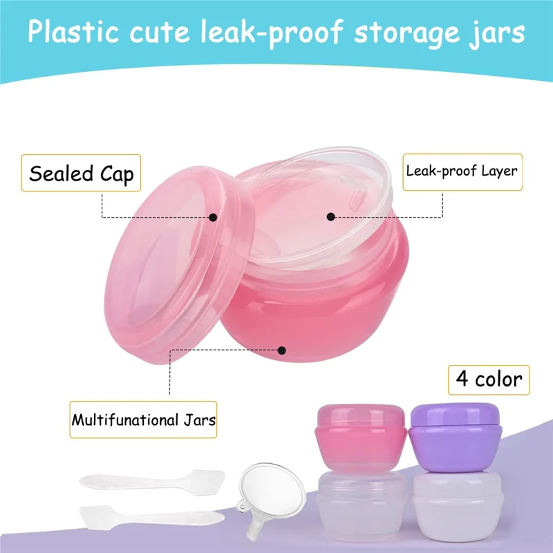 H01244 21Pcs Toiletries Travel Bottle Set Leak Proof Refillable Container for Lotion Liquid Shampoos - Style B