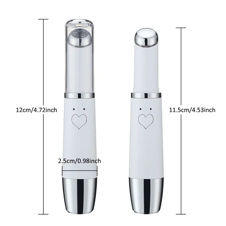 Portable Eye Massager Wand Heated / Vibration Treatment Fine Lines Remover Enhance Product Absorption