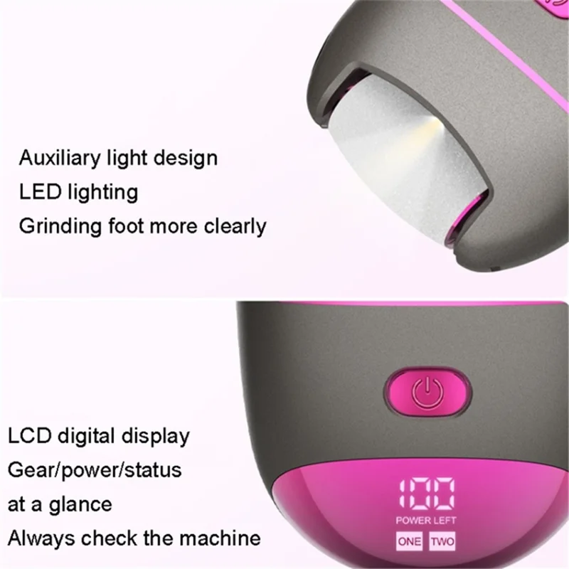 LH-301 Electric Foot Grinder Digital Display Calluses Removal Pedicure Care Machine