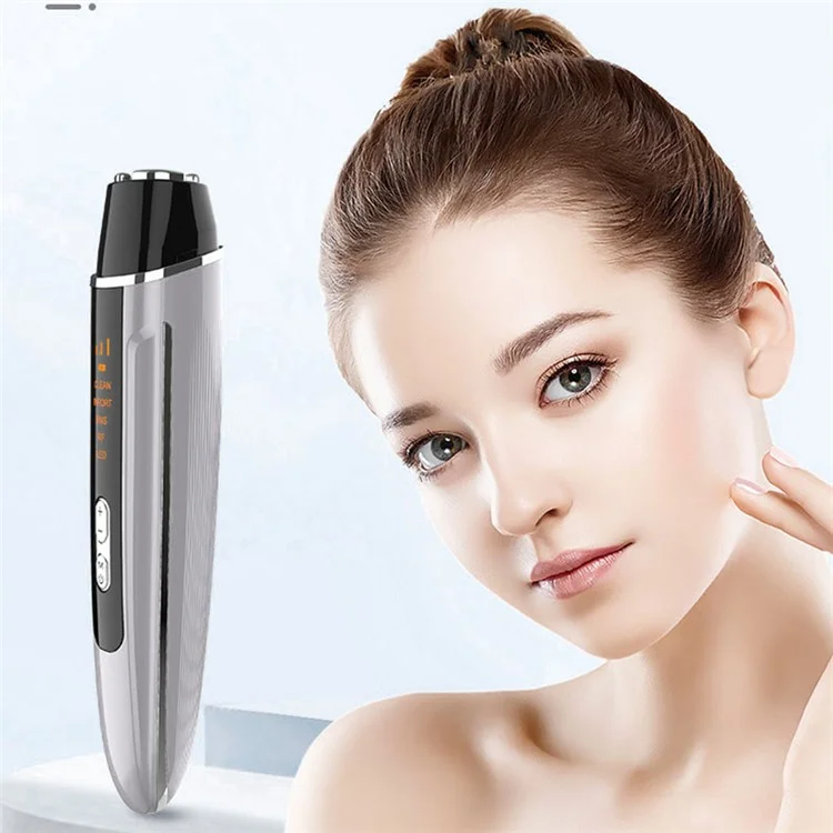 ES-1101 Colorful Light Radiofrequency Eye Beauty Instrument Portable Mini Eye Massager with 4 Modes - White