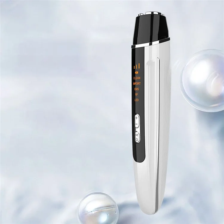ES-1101 Colorful Light Radiofrequency Eye Beauty Instrument Portable Mini Eye Massager with 4 Modes - White