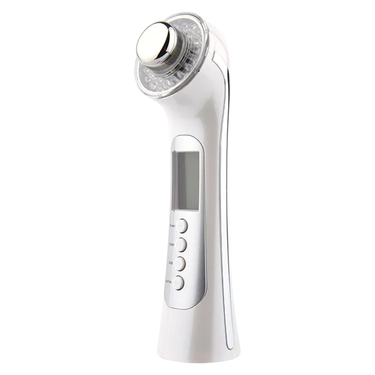 BP-008 Handheld Facial Cleanser Ultrasonic Facial Massager, Pearl White