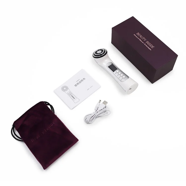 BP-1831 Masajeador facial para el hogar con luz roja/azul, EMS Photon Rejuvenation Beauty Instrument