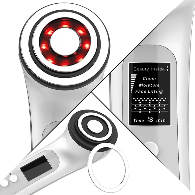 BP-1831 Masajeador facial para el hogar con luz roja/azul, EMS Photon Rejuvenation Beauty Instrument