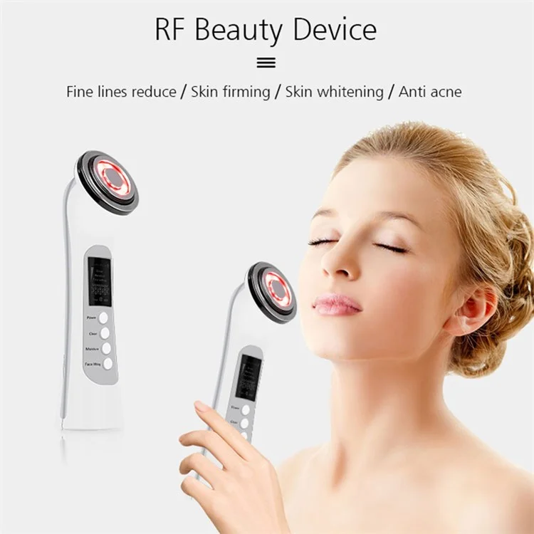 BP-1831 Masajeador facial para el hogar con luz roja/azul, EMS Photon Rejuvenation Beauty Instrument