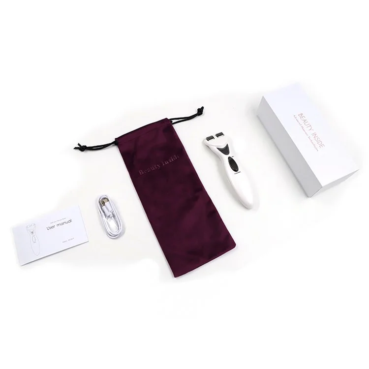 BP-E026 Home EMS Facial Massager Handheld Portable V-Shape Face Lifting Beauty Instrument - Red