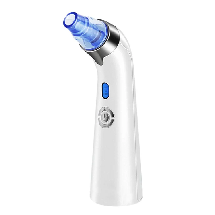 DYM-001 Electric Blackhead Remover Extractor 5 Suction Power Face Suction Pore Cleanser with 4 Probes - Blue / White