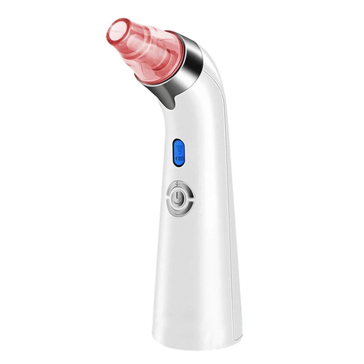 DYM-001 Electric Blackhead Remover Extractor 5 Suction Power Face Suction Pore Cleanser with 4 Probes - Pink / White