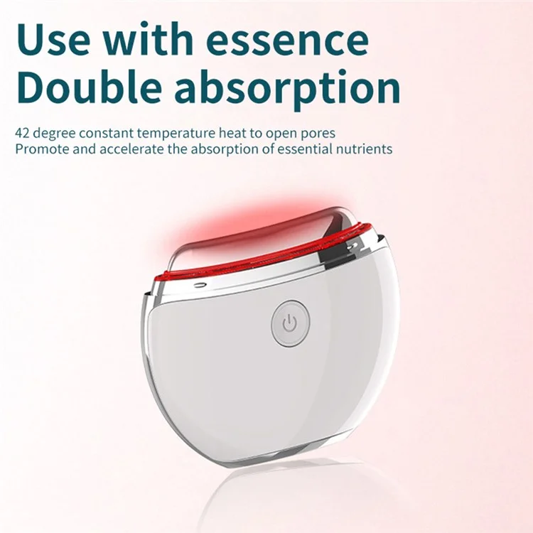 HWQ014 Household Electronic Gua Sha Facial Massager Portable Skin Scraping Device for Eye / Face / Wrinkles - Pink