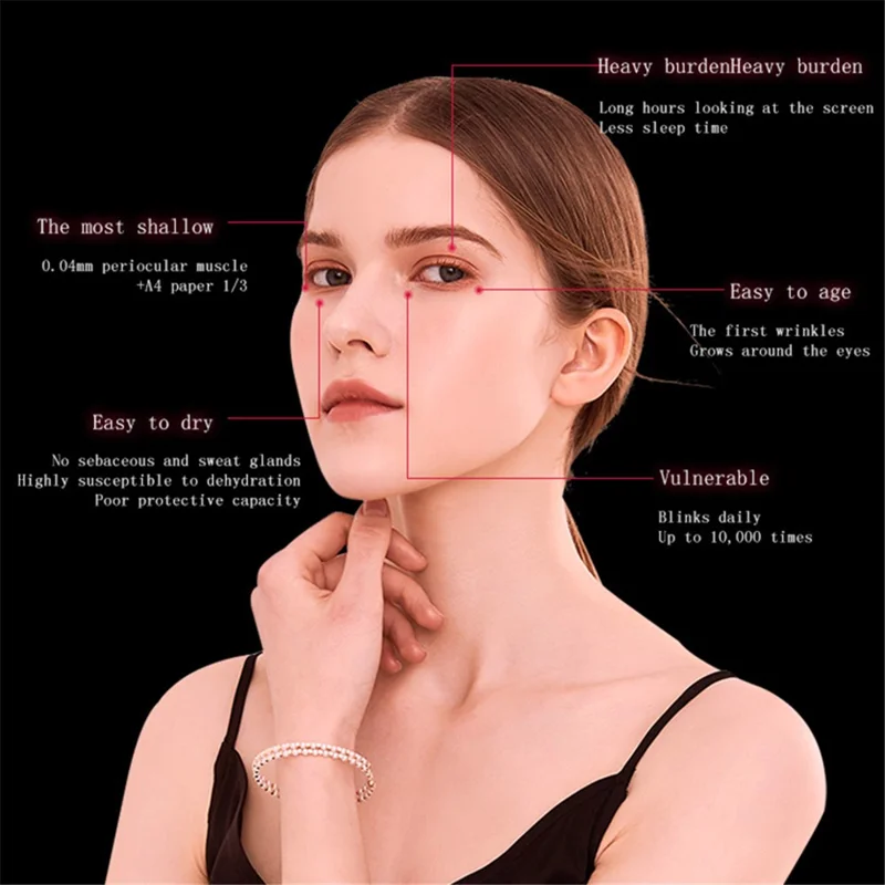 DYM-046 EMS Micro Current Pulse Hot Compress Vibration Facial Massager Skin Care Beauty Instrument