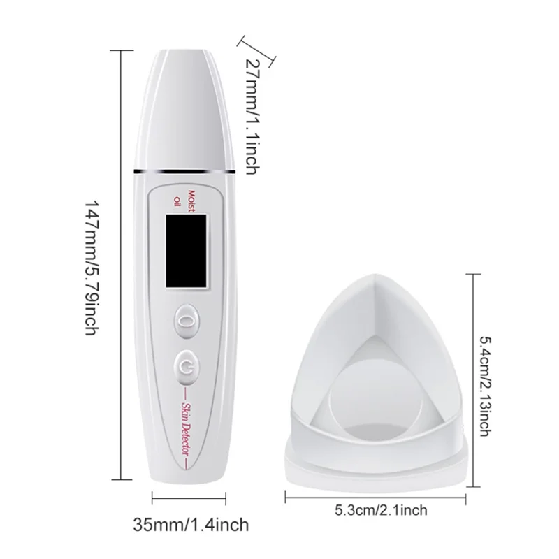 DYM-004 (7th Generation) Accurate Skin Status Tester Facial Skin Moisture Oil Content LCD Display Analyzer