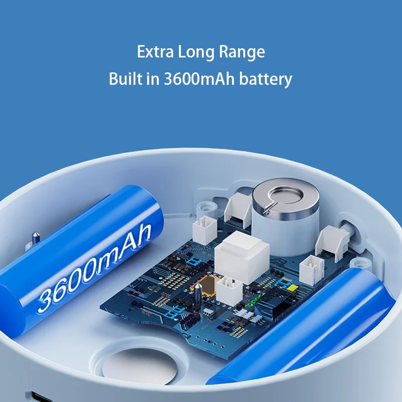 E21 Summer Cooling Desktop Fan Shaking Head 300ML Water Tank Mist Spray Humidifier with LED Night Light - Pink