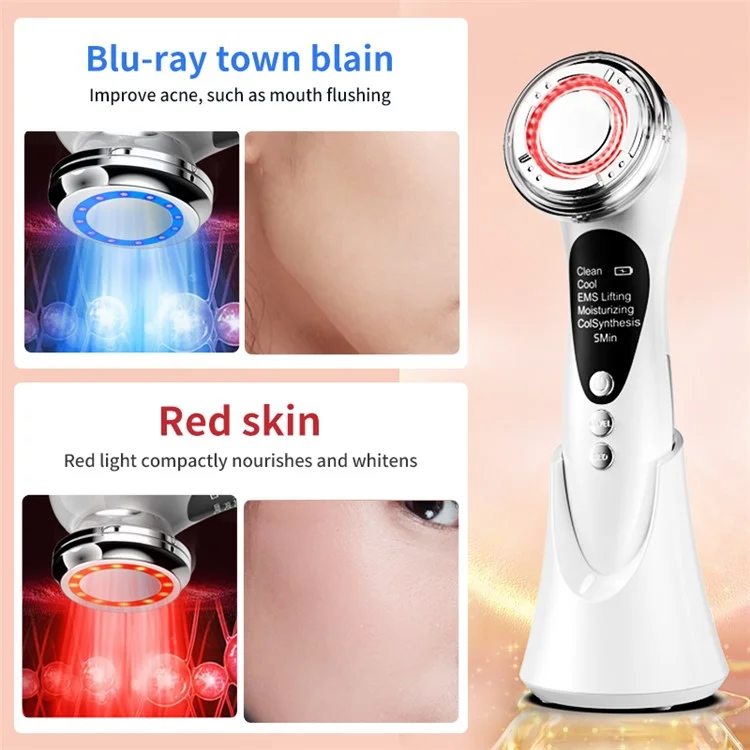 R13 Microcurrent Facial Massager Hot and Cold Thermal Vibration Skin Rejuvenation Beauty Device