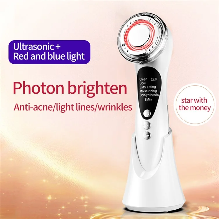 R13 Microcurrent Facial Massager Hot and Cold Thermal Vibration Skin Rejuvenation Beauty Device