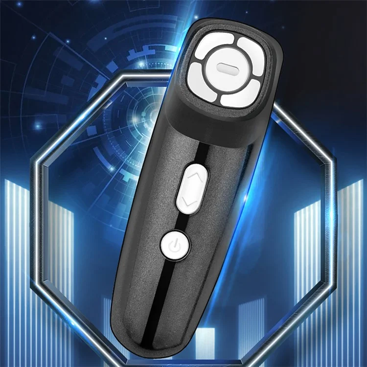 MO-1 Mini Pro Radio Frequency Beauty Device Ultrasonic Facial Massager Beauty Instrument - Black+White / US Plug