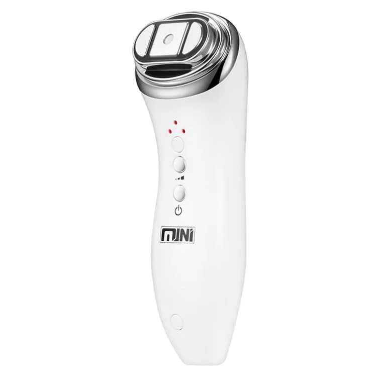 M0-1 Facial Spatula Mini RF Ultrasonic Face Massager Portable Facial Beauty Device - EU Plug