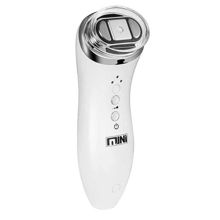 M0-1 Facial Spatula Mini RF Ultrasonic Face Massager Portable Facial Beauty Device - EU Plug