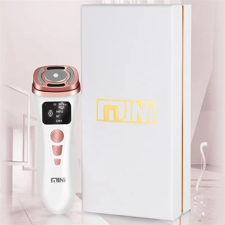 Mini Ultrasonic Facial Massager Radio Frequency Instrument Face Lifting Firming Rejuvenation Beauty Device - US Plug