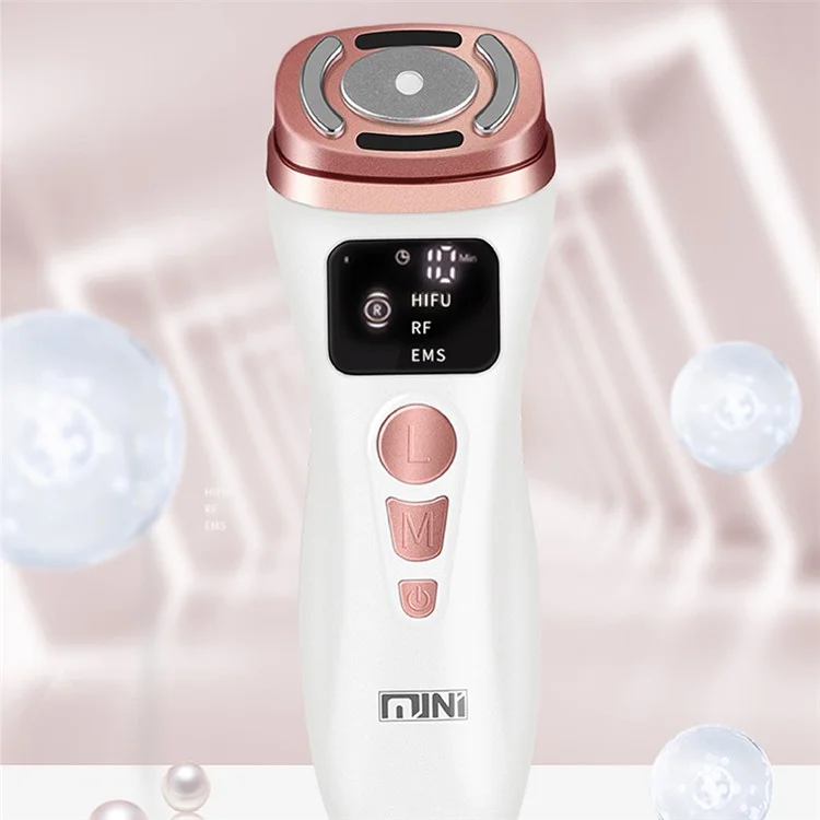 Mini Ultrasonic Facial Massager Radio Frequency Instrument Face Lifting Firming Rejuvenation Beauty Device - US Plug