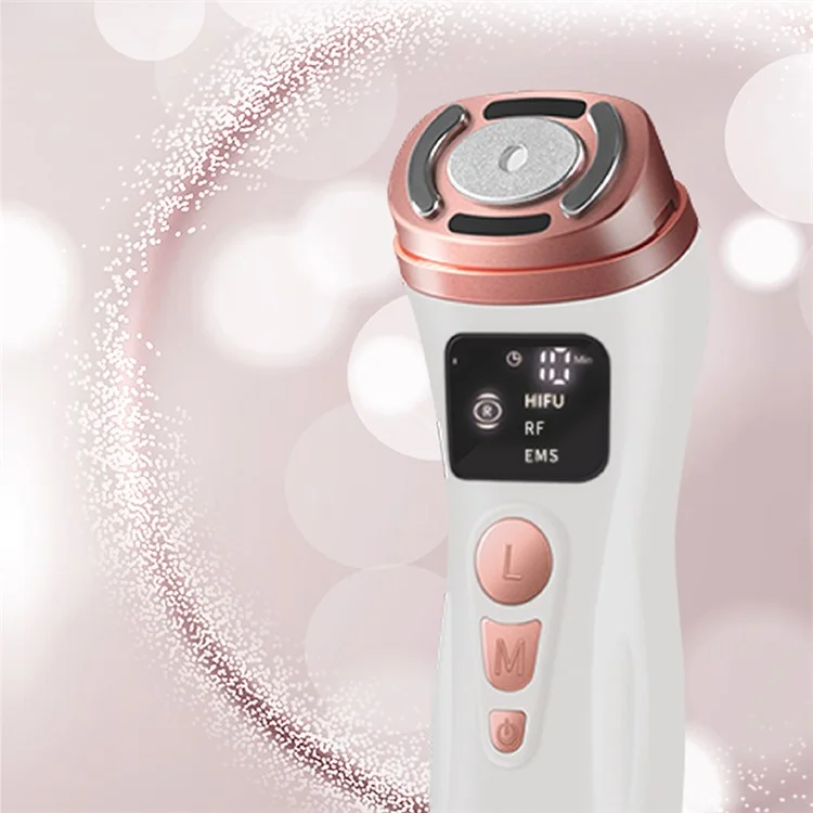 Mini Ultrasonic Facial Massager Radio Frequency Instrument Face Lifting Firming Rejuvenation Beauty Device - US Plug