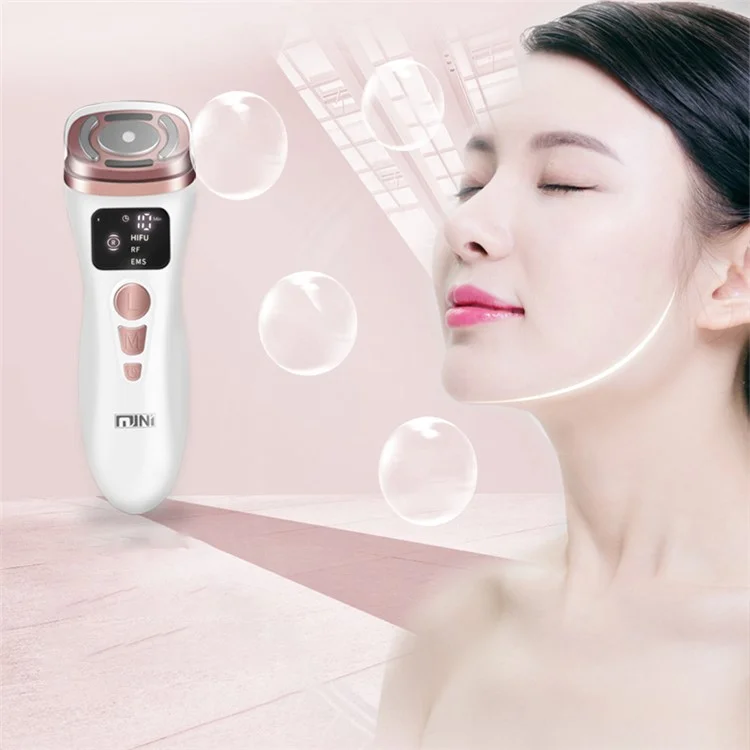 Mini Ultrasonic Facial Massager Radio Frequency Instrument Face Lifting Firming Rejuvenation Beauty Device - US Plug
