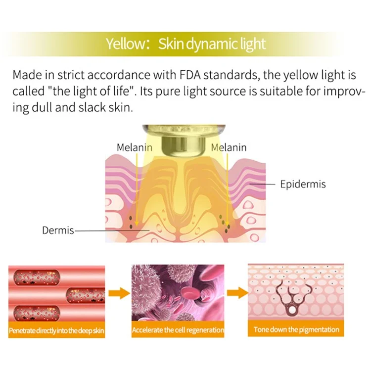 Máquina de radiofrecuencia para el apretado y el firming de la piel CM-5-RF - Dispositivo facial microcorriente para arrugas, en color oro rosa